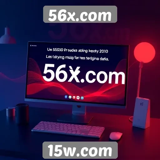 Explore a experiência do usuário em 56x.com