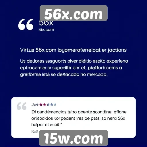 Opiniões de usuários sobre a experiência em 56x.com